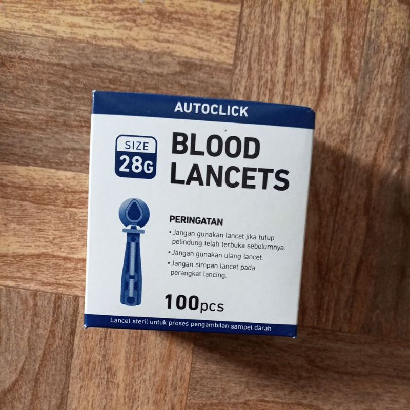 JARUM LANCET, JARUM BEKAM, BLOOD LANCET 28G, JARUM TES DARAH