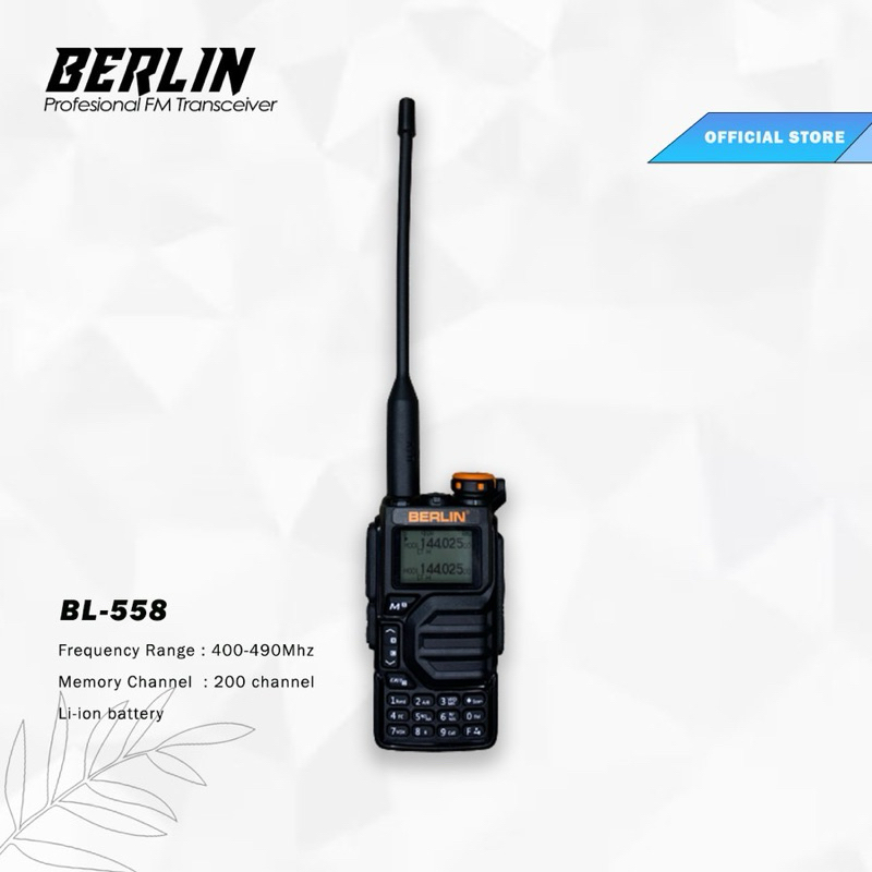 Handy Talkie (HT) Berlin BL-558 Walkie Talkie | Original, Garansi Resmi 1 Tahun