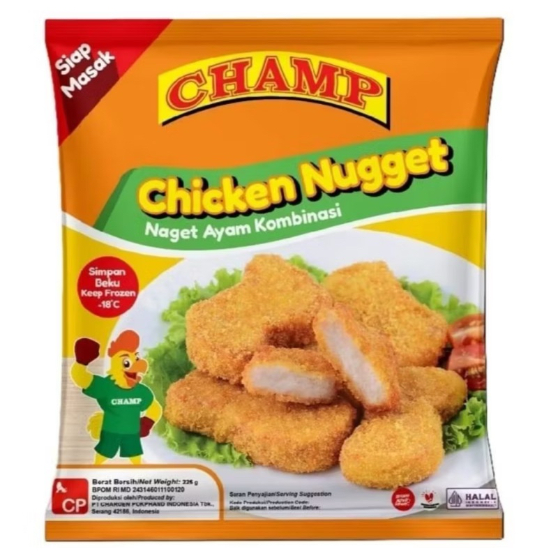 

Champ Chicken Nugget 450 Gram / Naget Ayam