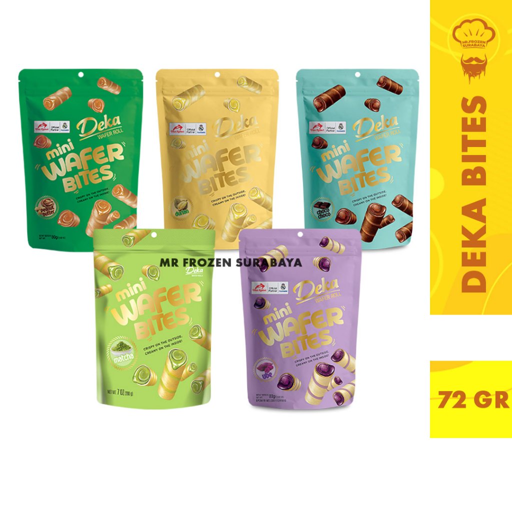 

Deka Mini Wafer Bites 80 gr Aneka Rasa Wafer krim Coklat