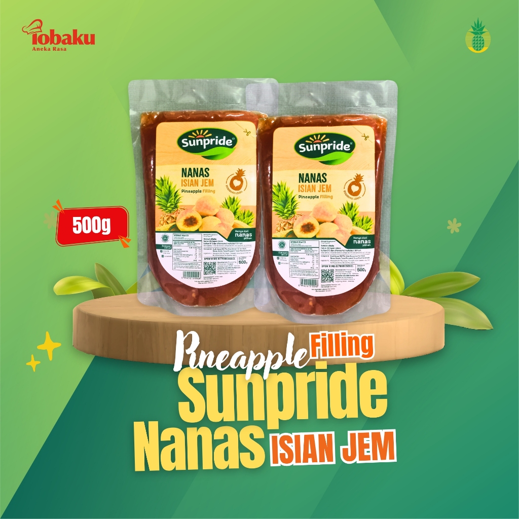 

Sunpride Pineapple Filling - Selai Nanas Isian Jem Kemasan 500g _