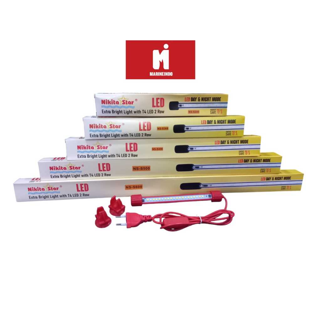 Lampu Celup Nikita T4 NS-S200-NS-S1000(20-100 CM) / Lampu Celup 3X Ganti Warna