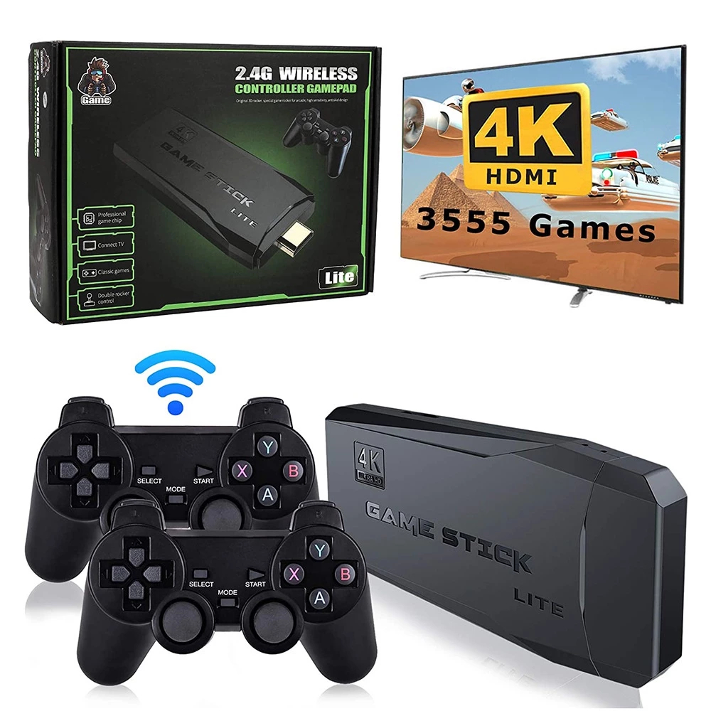 VGTIME M8 Game stick Konsol Video Game Nirkabel 4K 4K HD 10000/20000 Game Klasik Game stick