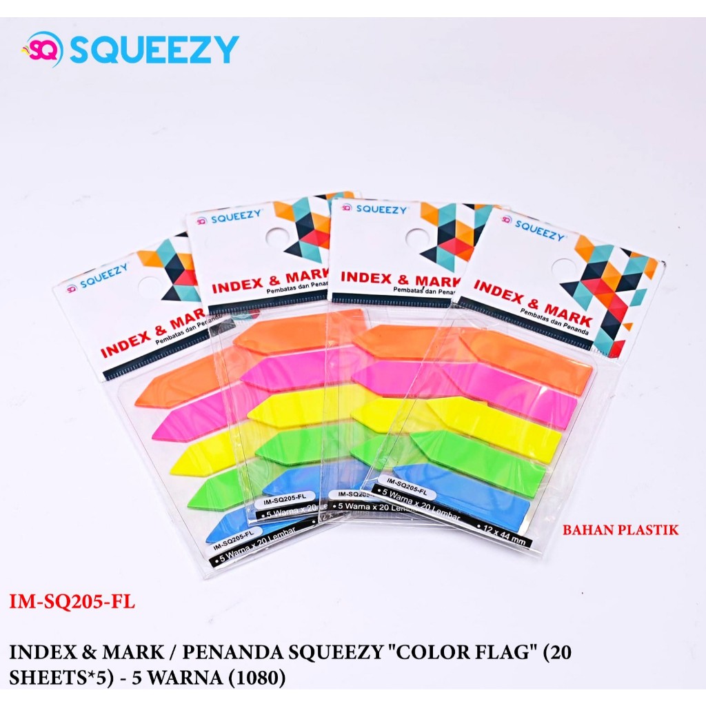 

SQUEEZY Sticky Notes Index & Mark IM SQ-205 FL (plastik)