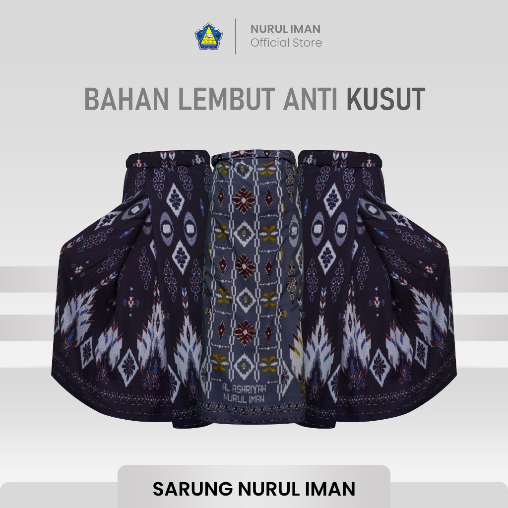 SARUNG BATIK AL-ASHRIYYAH NURUL IMAN TERLARIS MASA KINI BAHAN KATUN ORI PRIMA NYAMAN DIPAKAI
