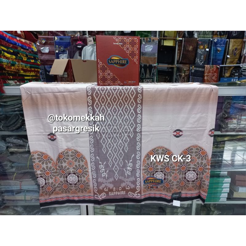 Sarung Sapphire Tipe Kawung Songket KWS ISTIMEWA