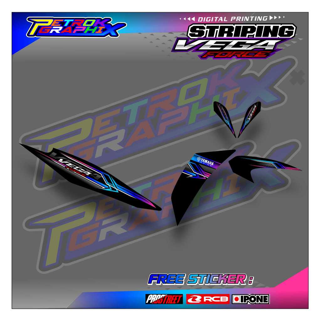 STRIPING VARIASI YAMAHA VEGA FORCE / STICKER LIST VARIASI MOTOR VEGA FORCE