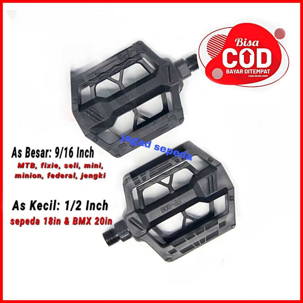 Pedal sepeda BMX mtb lipat dll/pijakan kaki goesan sepeda klip jari