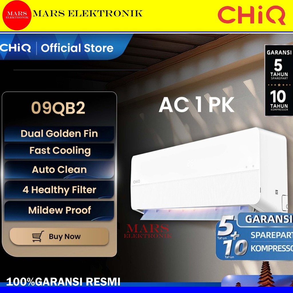 AC CHIQ BY CHANGHONG STANDARD 09QB2    1 PK - STANDAR SERIES - PENDINGIN RUANGAN AC - READY