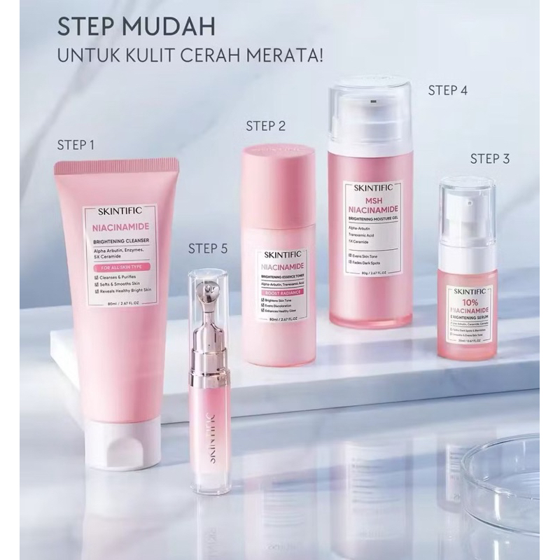 Paket lengkap skintific pink