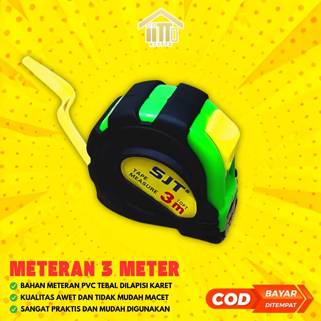 METERAN 3 METER / METERAN TUKANG BANGUNAN ROLL 3 METER / METERAN TUKANG BANGUNAN 3 METER / METERAN 3