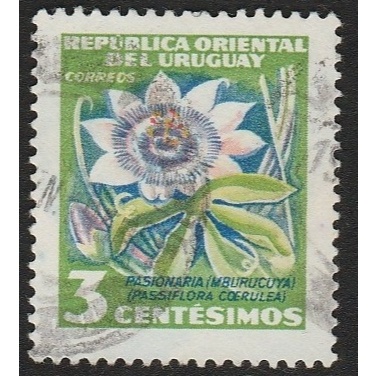 

A 11440 SATU BUAH PRANGKO URUGUAY NOMINAL 3 CENTESIMOS TEMA FLORA PASIONARIA DENGAN KONDISI SUDAH ADA CAP