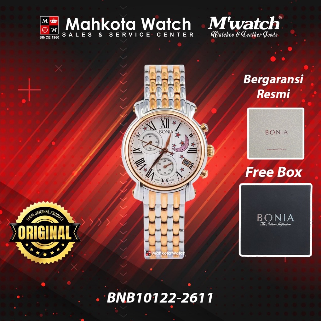 BONIA BNB 10122 - 2611 JAM TANGAN WANITA ORIGINAL