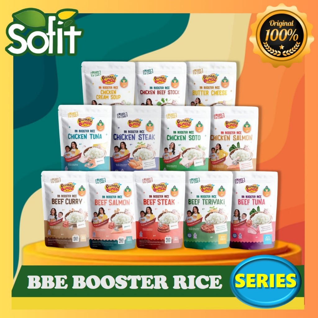 

Bumbu Bunda Elia BB Booster Rice Beras 200gr - MPASI Anak - Nasi Instan - Non MSG & Pengawet - Sofit