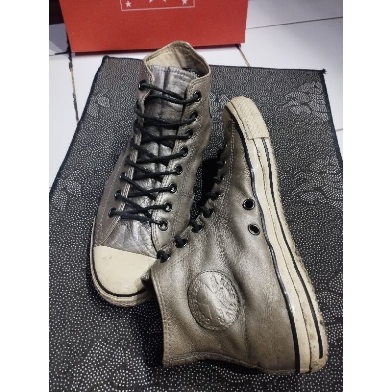 CONVERSE JOHN VARVATOS SILVER LEATHER