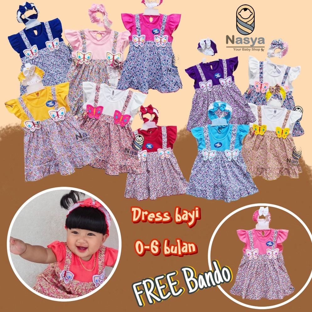 Terlaris P3 Dress Bayi perempuan  Dress Anak Perempuan Usia 6 Bulan Baju Bayi