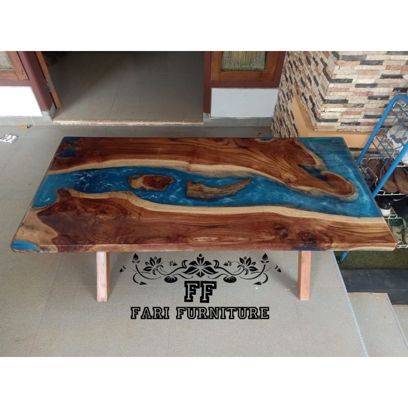 Meja Tamu Resin Furniture Jepara