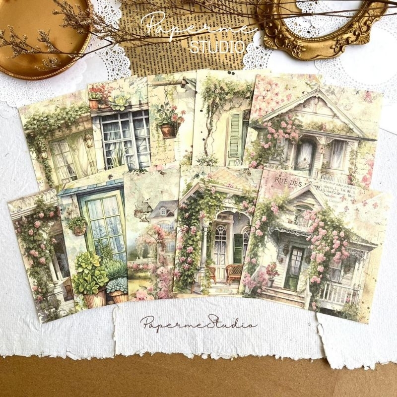 

PAPER DECO - home view indoor aesthetic vintage shabby chic dekorasi journal book by Papermestudio