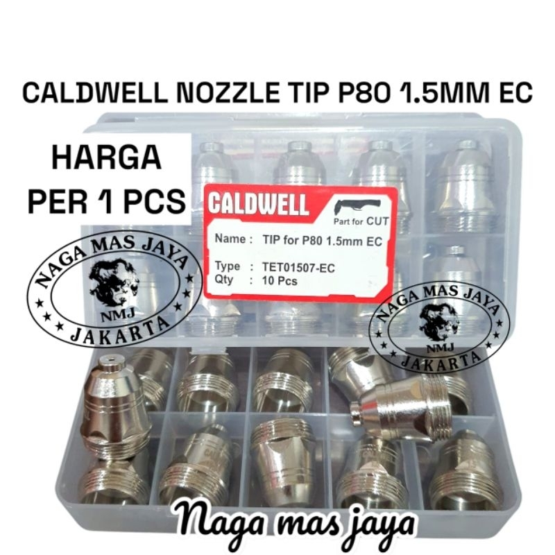 CALDWELL NOZZLE TIP P80 1.5MM EC / MATA PLASMA CUTTING CUT 100 P80 EC CALDWELL