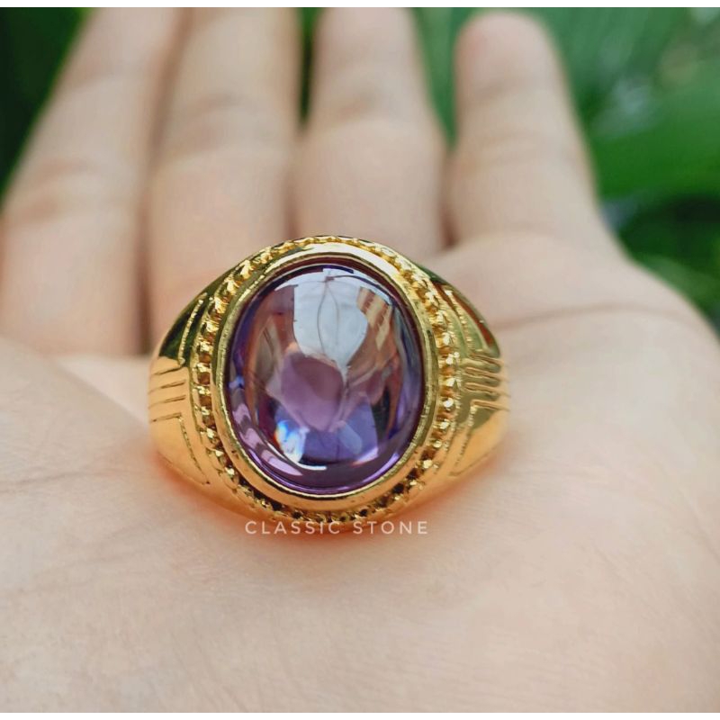 Cincin Batu kecubung Brazil keren