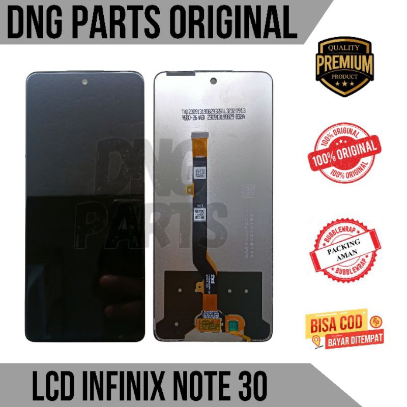 LCD TS TOUCHSCREEN FULLSET FRAME INFINIX NOTE 30 X6833 ORIGINAL COPOTAN