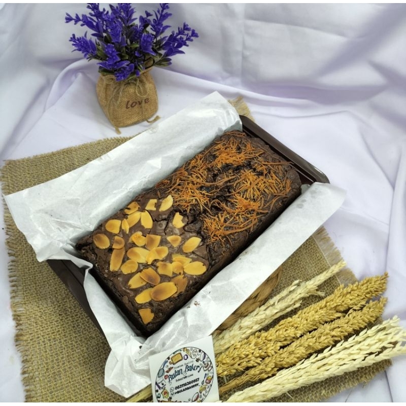 

fudgy brownies panggang