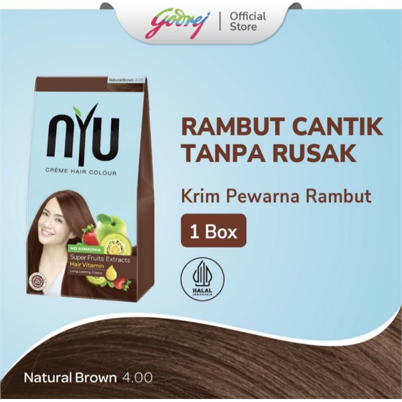 NYU Pewarna Rambut Natural Brown 30 ml