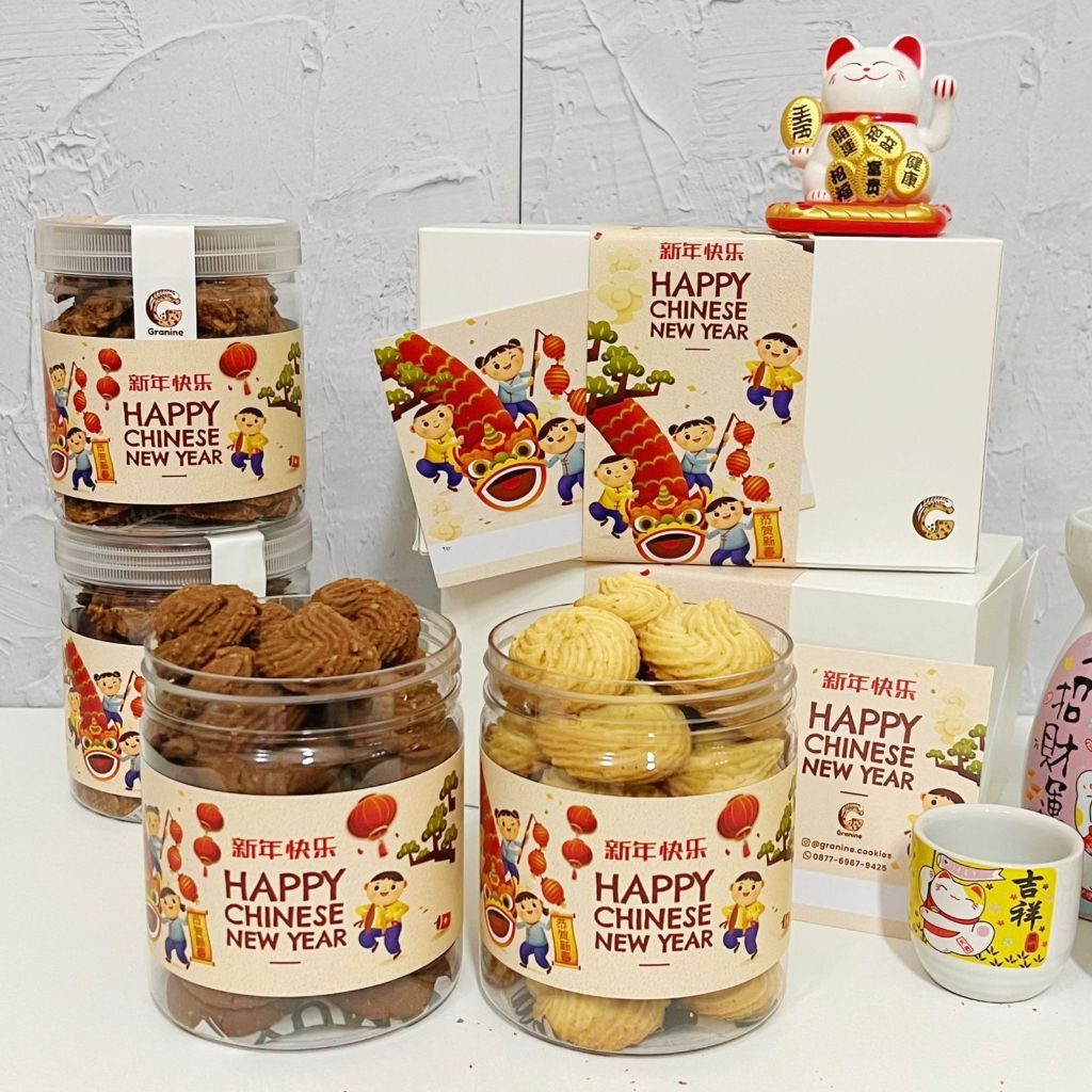 

CNY Hampers Imlek / Parcel Imlek Granine - Kue Kering Chinese New Year Oat Cookies