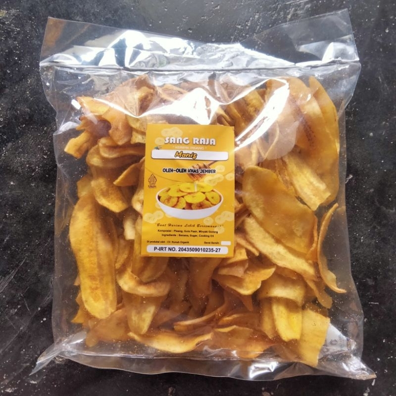 

Keripik Pisang Panjang / Kripik Pisang Murah Rasa Original dan Manis "SANG RAJA" 250 gr - 500 gr