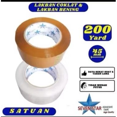 

Lakban Bening dan Coklat 200y murah