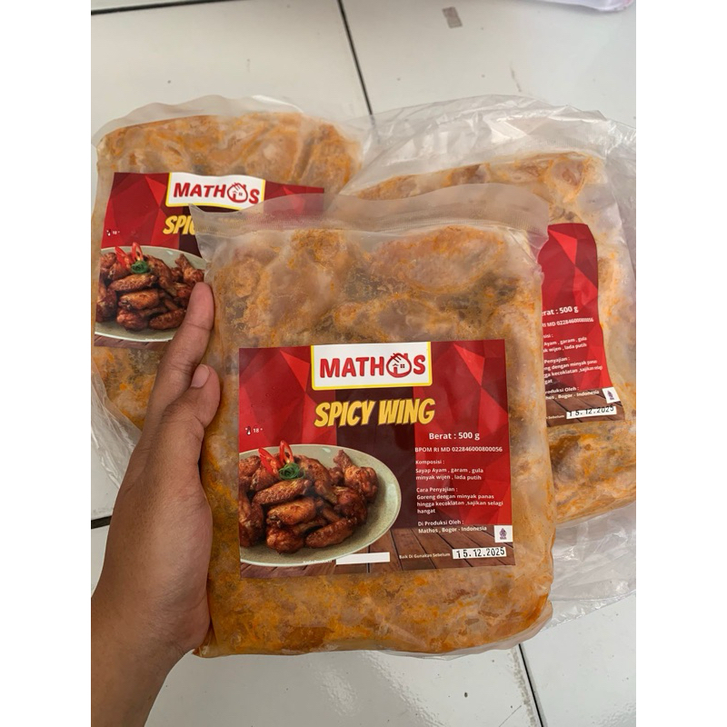 

Mathos Spicy Wing Beberat :500g