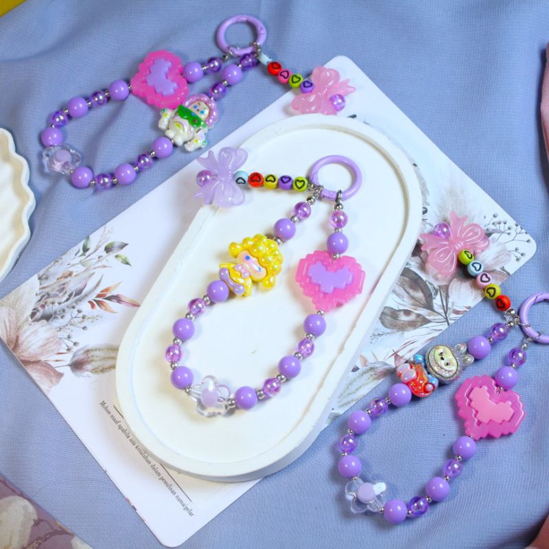 12pcs Strap Hp Aesthetic Premium DESIGN | PHONE STRAP ring luxury popmart RING PHONE GROSIR