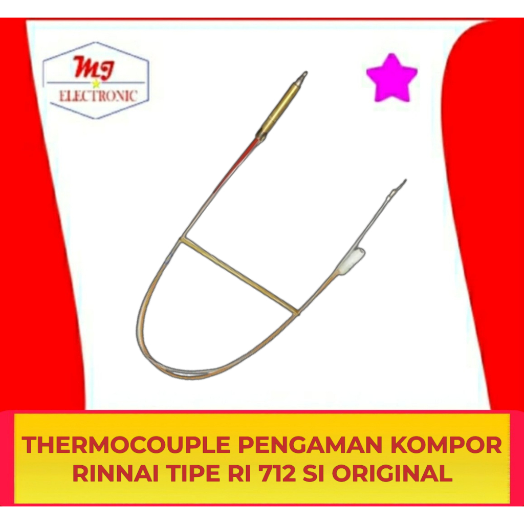 Thermocouple Pengaman Safety Gas Kompor Portable Rinnai Tipe RI712SI Original