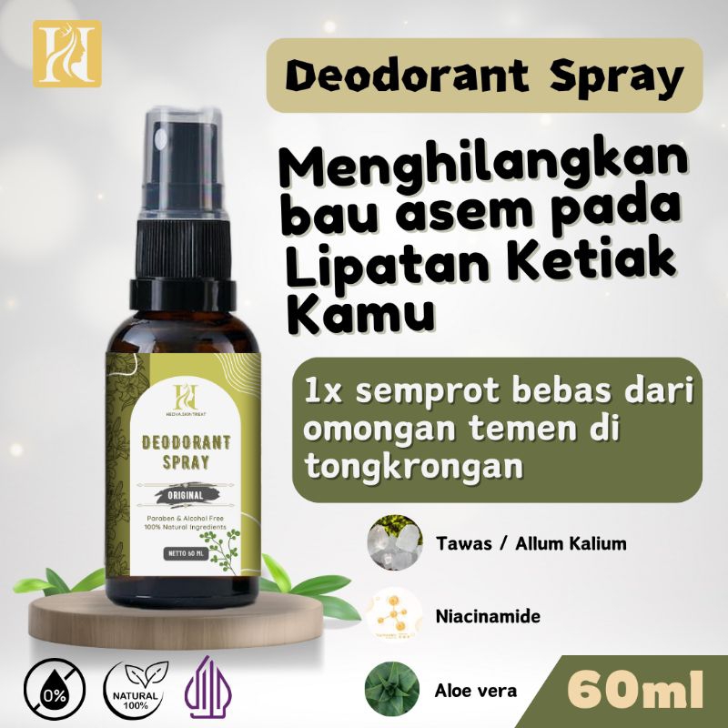 Deodorant Spray Tawas Cair Ampuh Hilangkan Bau Ketiak Bau Badan - Deodorant Tawas Mencerahkan Ketiak