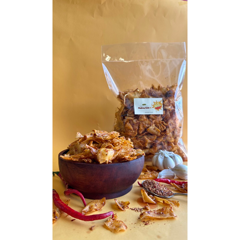 

Keripik singkong keriwil kripset kripik singkong Galak asin gurih pedas 500gr