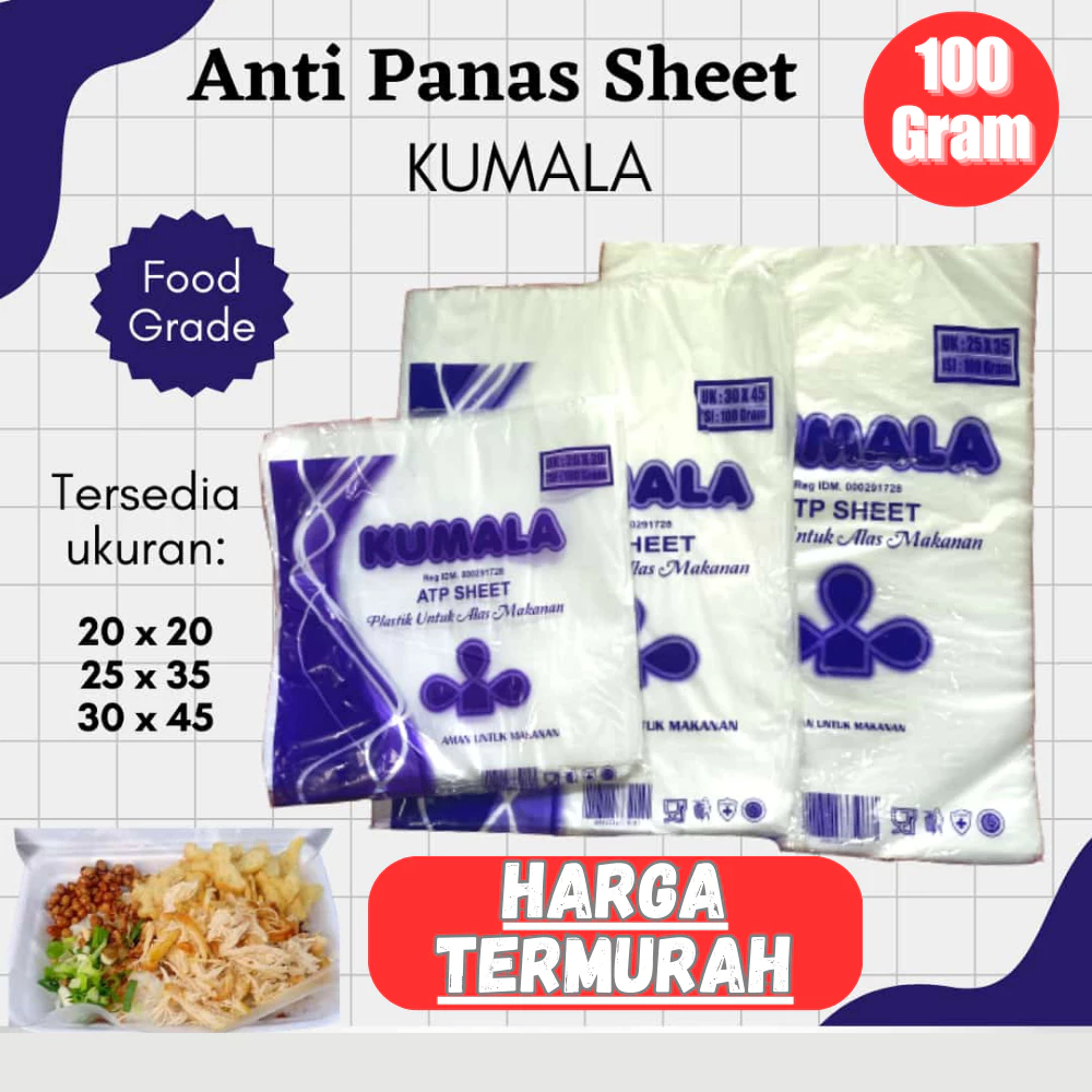 Alas Plastik ATP Sheet 20x20 25x35 30x45 / Alas Plastik Anti Panas Kumala 100 Gram / Lembaran Alas B