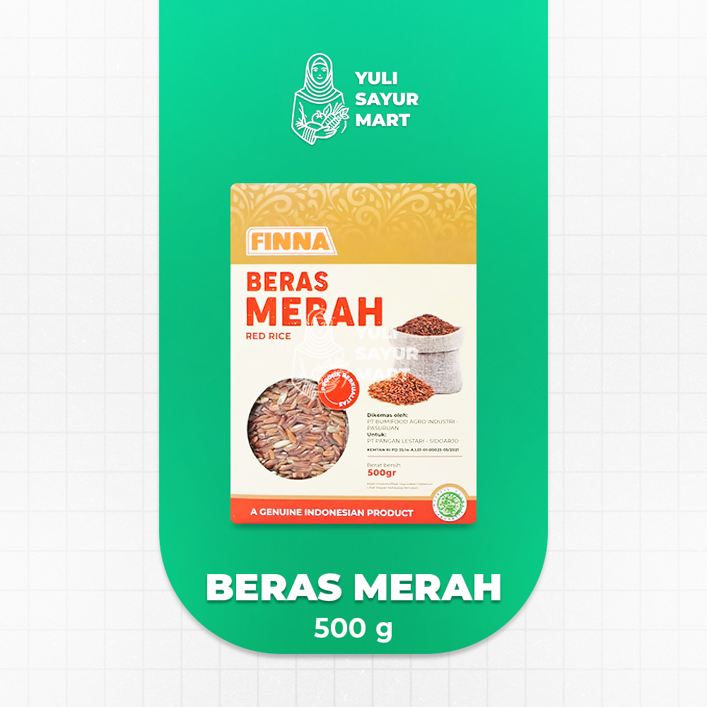 

Finna Beras Merah 500g - Yuli Sayur Mart