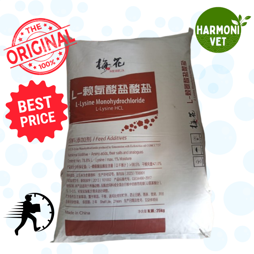 L-Lysine HCL Meihua Feed Additiv Ayam Bebek