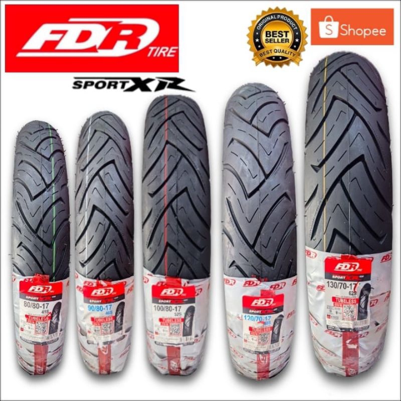 Ban FDR sportxr 80/80 90/80 100/80 120/70 130/70-17 tubles untuk Supra Revo Jupiter MX vega Vixion C