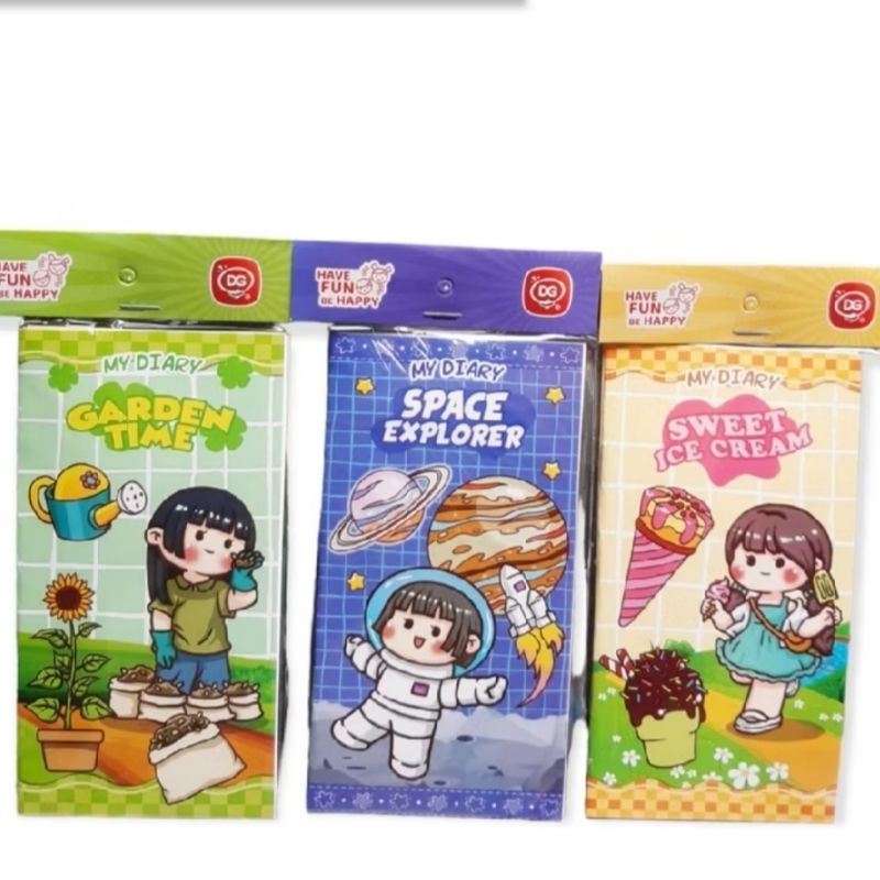 

5 pcs Buku Momo my diary/buku diary free stiker+jadwal pelajaran