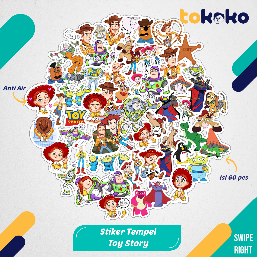 

Stiker Cutting Toy Story Kartun Film Paper Vinyl Dekorasi Laptop Koper Tumbler Kulkas DIY