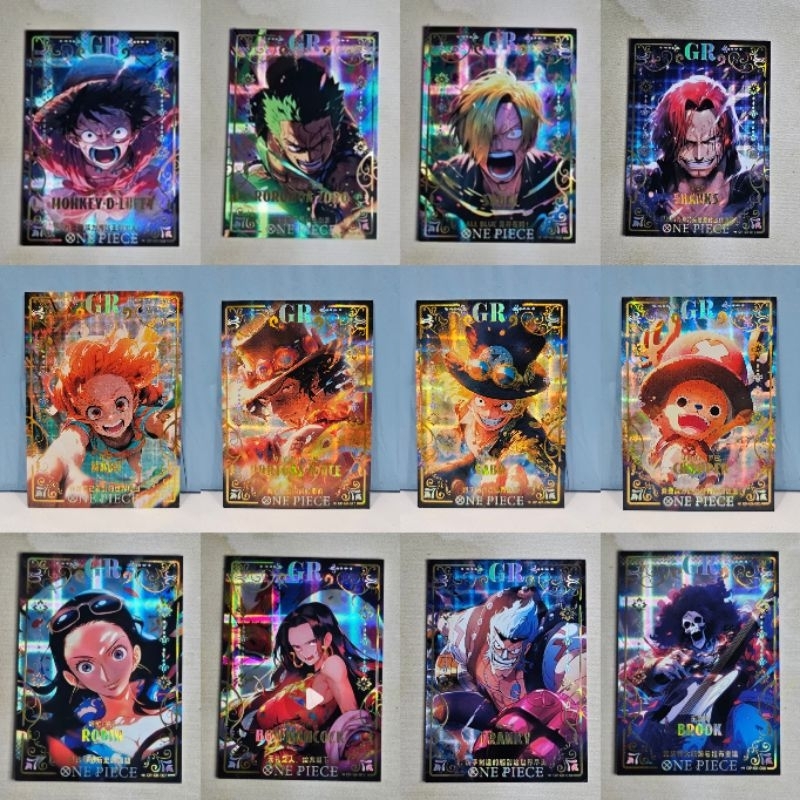 Kartu Koleksi One Piece GR Holo Hit Official Licensed Original | Kabago Monkey D Luffy Portgas D Ace
