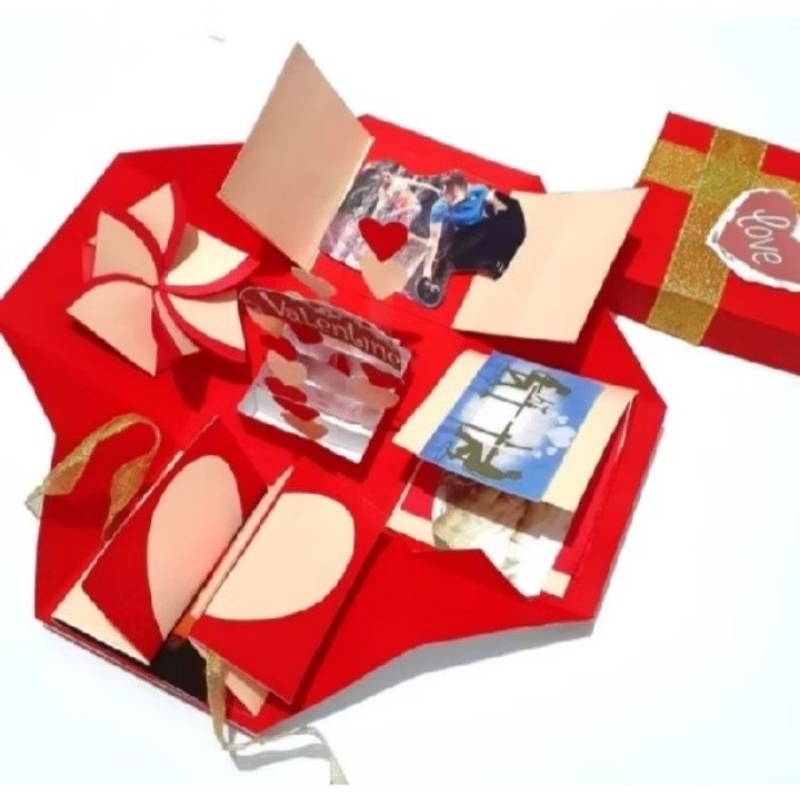 

Surprise Box Valentine Gift Box Handmade Kado Untuk Pasangan Berhadiah Kejutan Spesial Buat Pacar Cewek