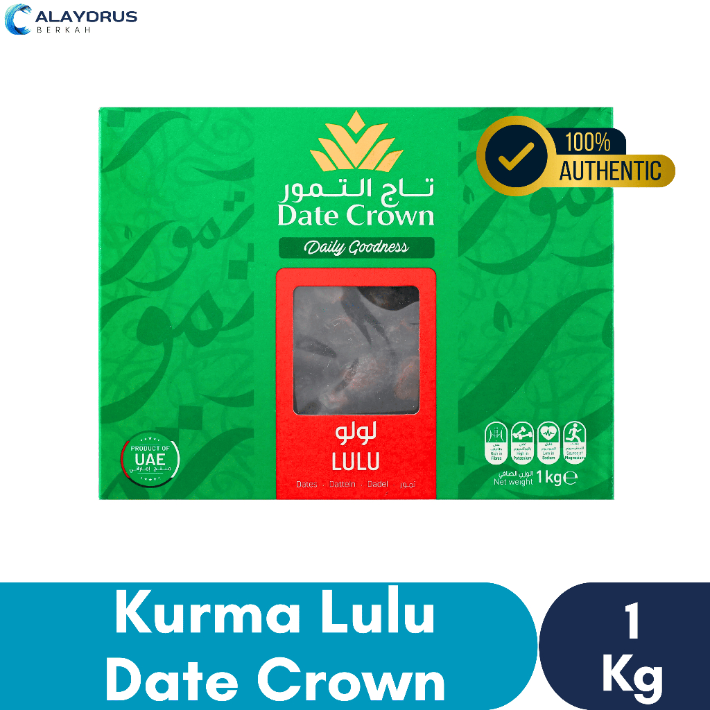 

Kurma Date Crown Lulu 1 Kg | Kurma Asli 100% Original Premium Quality Oleh Oleh Haji dan Umroh