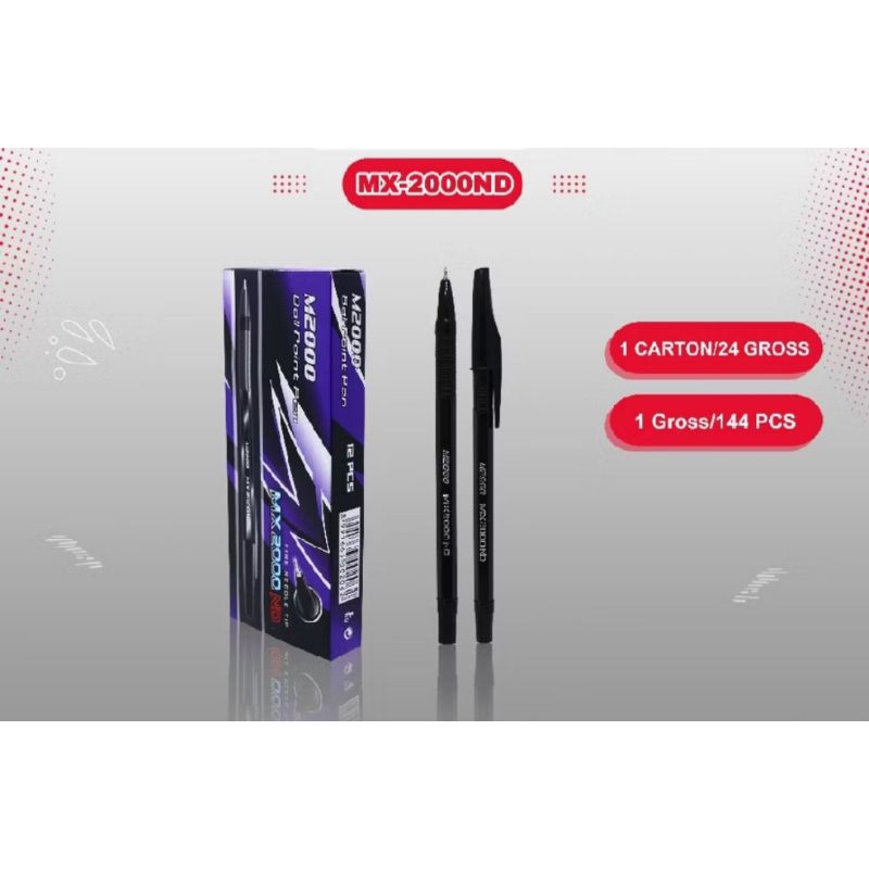 

Pulpen M2000 Hitam isi 12pcs 1pack