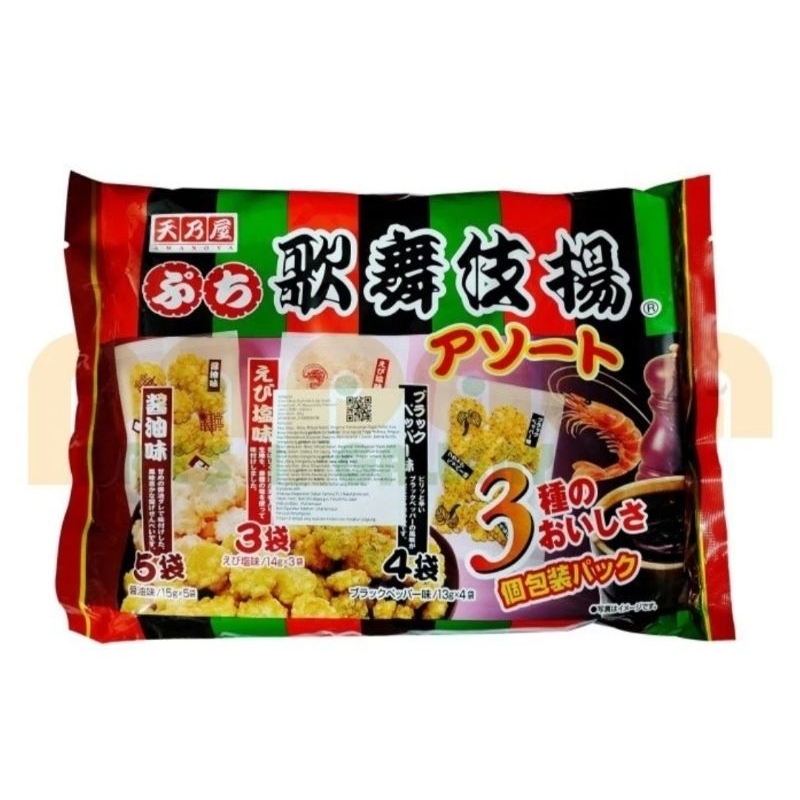 

Amanoya puchi Kabuki age asort 168g