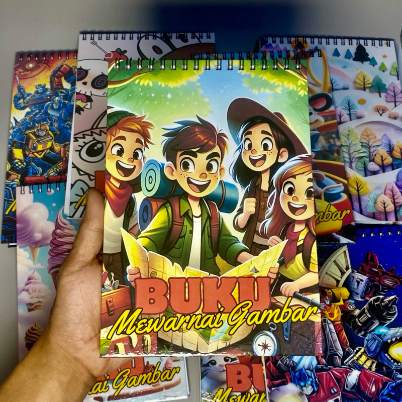 Buku Mewarnai Anak SD / Buku Gambar / Buku Kreasi Anak / Buku Tulis Anak