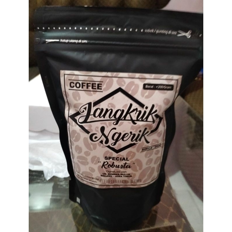 

Kopi Robusta Jangkrik Ngerik 200 gram - Kopi Murni