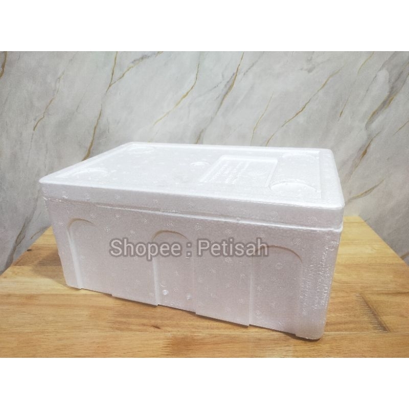 Kotak Styrofoam Es P40×L26×T18cm / Kotak Sterofoam Gabus / Styrofoam Box Frozen Food / Cooler Box Ud