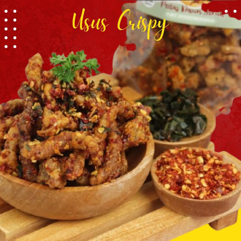 

Keripik Usus Crispy Daun Jeruk 1/2kg